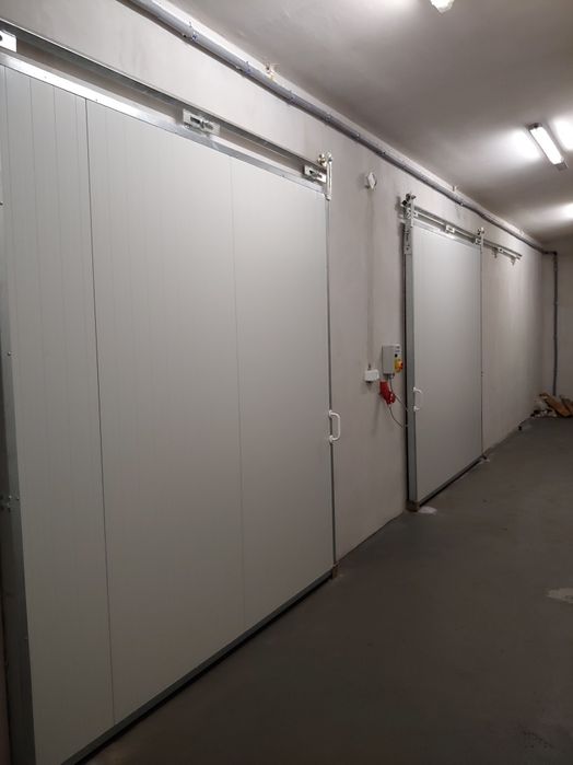 Drzwi chłodnicze, mroźnicze, gazoszczelne, przesuwne, skrzydłowe