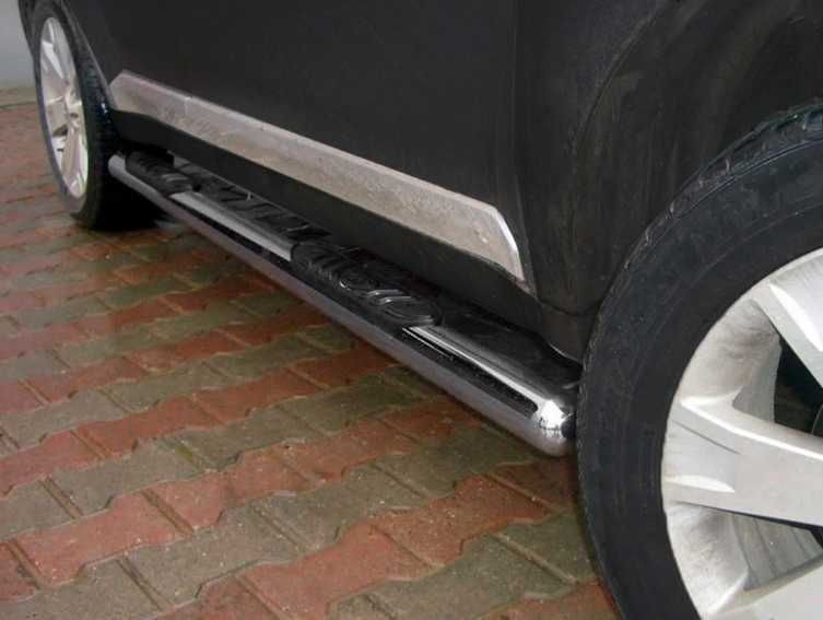 Mitsubishi Outlander 2006-2012 гг. Боковые трубы (2 шт., нерж.)