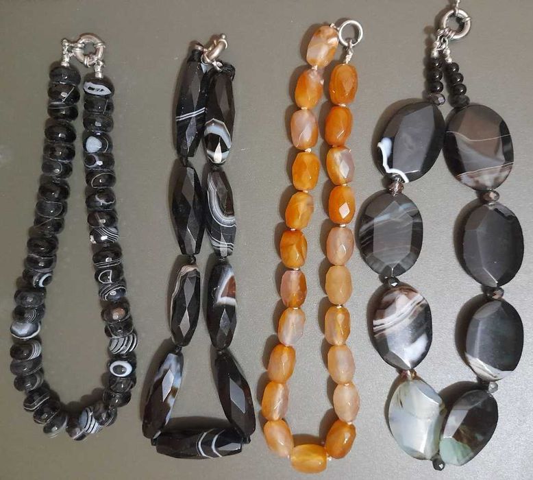 Намисто яшма сердолік тигрово око агат гірський кришталь гранат