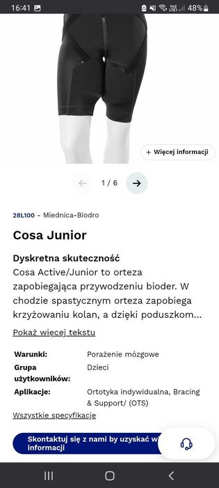 Orteza biodrowa ottobock L