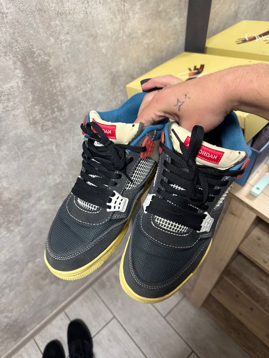 jordan 4 retro union black off-noir