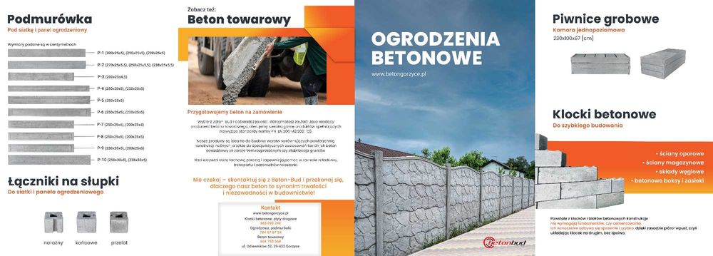 Ogrodzenia betonowe PRODUCENT!!!