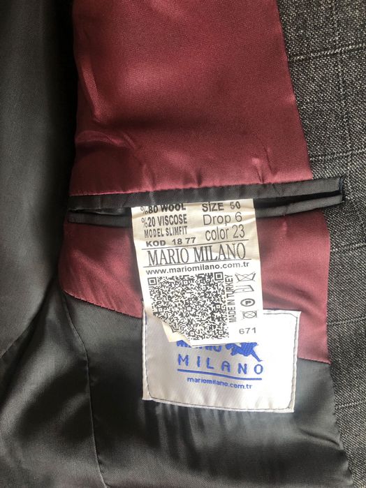 Костюм Mario Milano