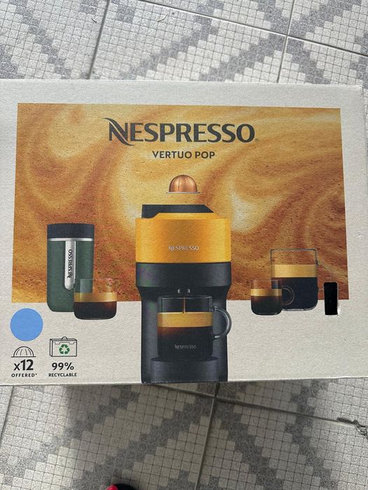 Maquina de cafe Nespresso vertuo pop pacific blue