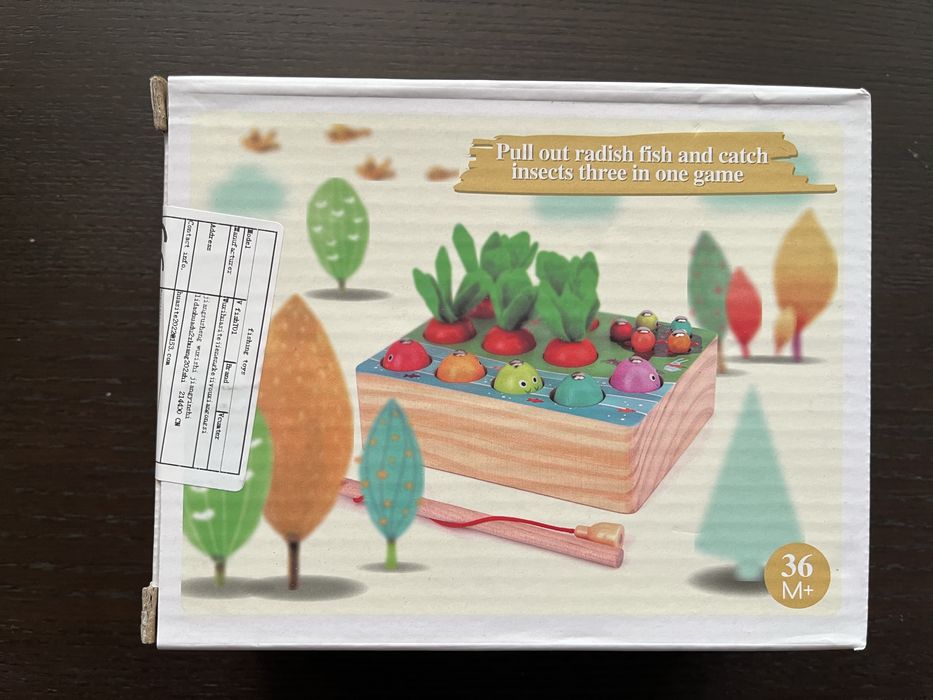 Gra w łowienie drewniana