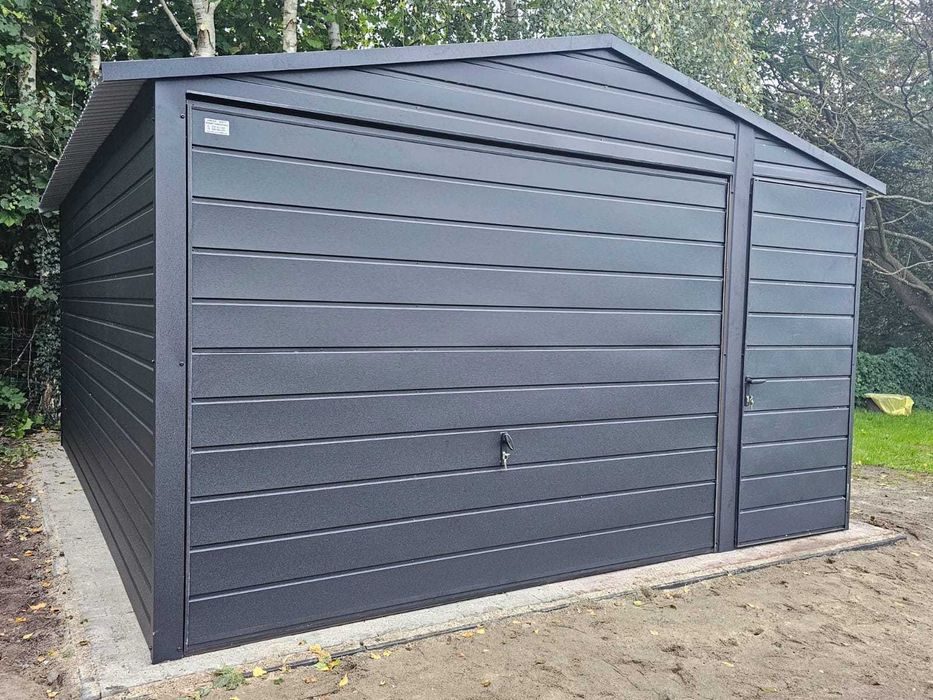 Garaż blaszany Garaż PREMIUM Wzmocniony PRODUCENT garaz blaszak 4x5 4x6 4x7 4x8 6x5 6x6 9x6 garaże blaszane WZMOCNIONE garaże WARSZAWA