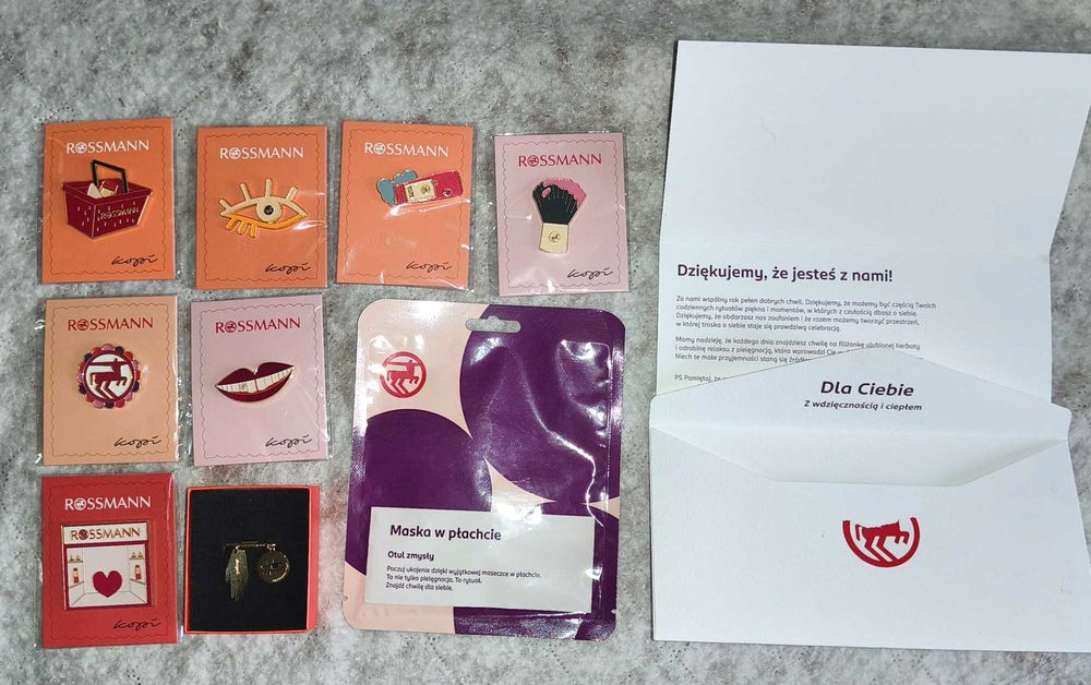 Zestaw Rossmann: piny + maska