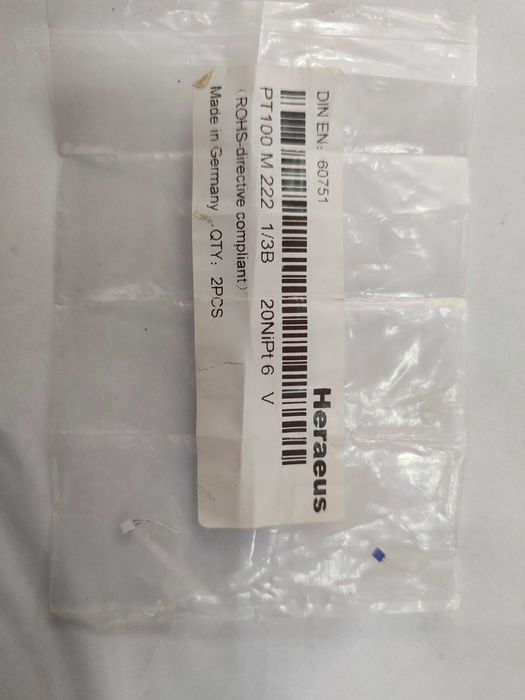 Датчик температури M222 Pt100 0 +150 точність 1/3B, Heraeus