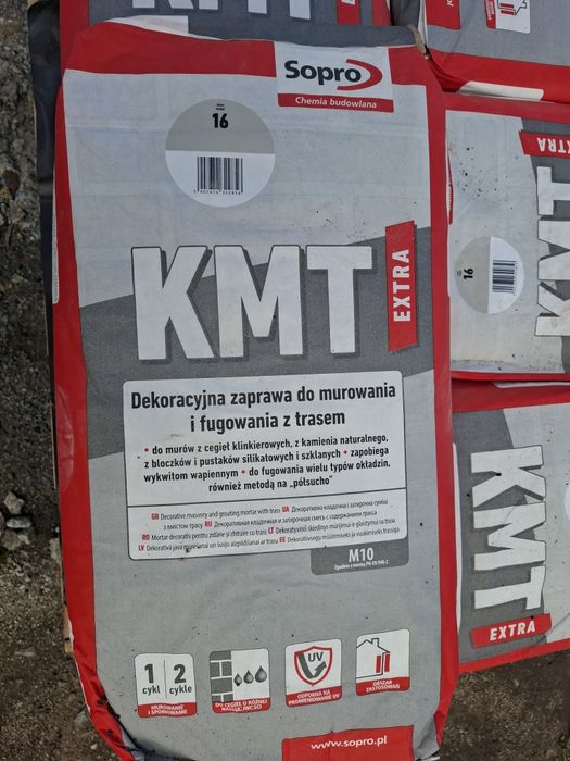 KMT extra zaprawa do murownia i fugowania jasnoszara

jas