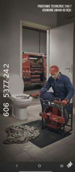 Elektryk Hydraulik  udrażnianie rur  kanalizacji pog tech 24h/7 wuko