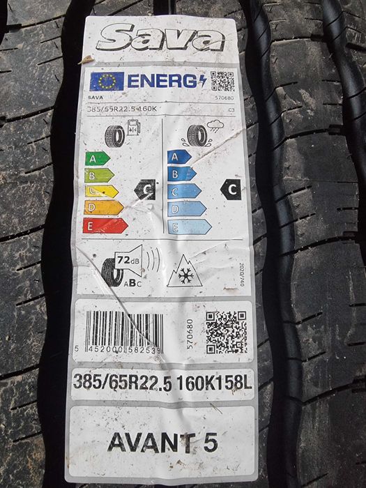 NOWE opony 385/65R22.5 Sava Avant 5 przód/steer - cena BRUTTO