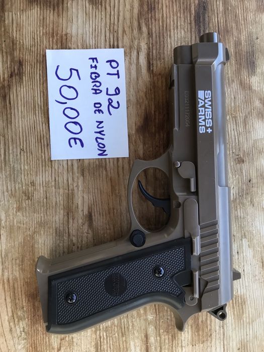 Pistolas Pressão de ar CO2 SEM blowback Borner  WC 401 - Crosman Wildcat - SwissArms PT92 e Jericho 941