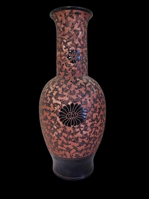 Duży wietnamski wazon ceramiczny, lata 60. XX wieku