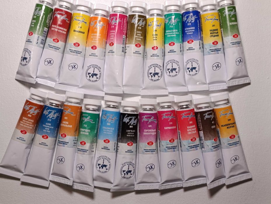 Акція До 15.02 2830 грн Акварель белые ночи 24 кольори Невская палитра