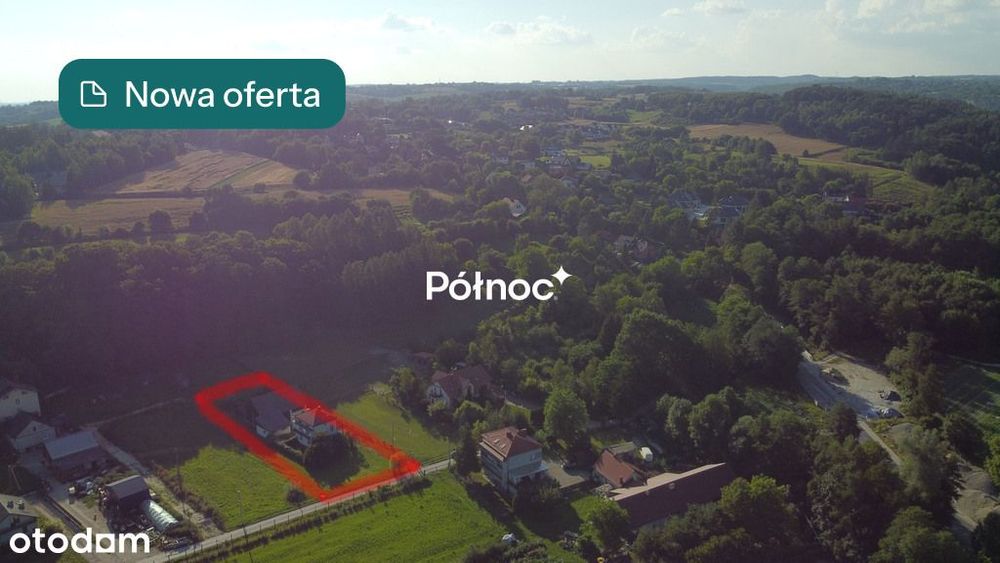 Działka 14,3A w malownczym Giebułtowie