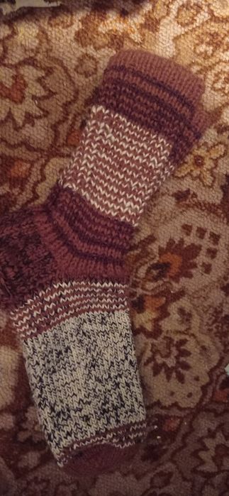 Носки вязаные ручной роботы. очень теплые