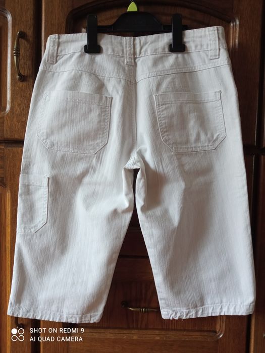 Spodenki jeansowe damskie za kolano M/L