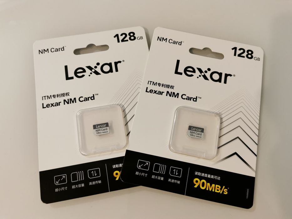 Karta pamięci nano memory NM Card 128GB do Huawei P40 Mate30 P30 Pro firmy Lexar.