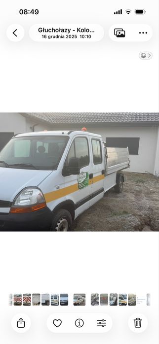 Renault master kiper wywrotka doka