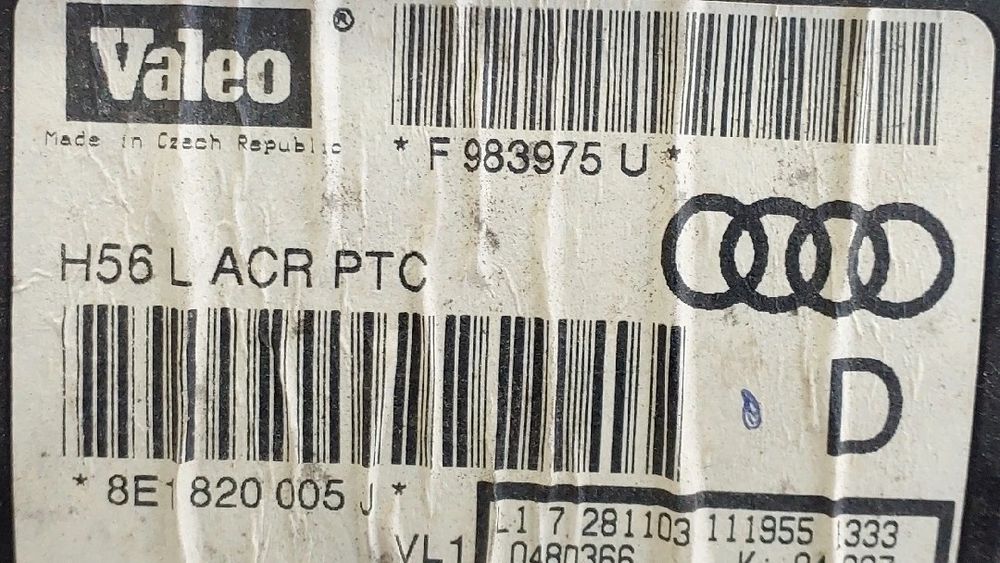 Chauffage / sofagem completa AUDI A4 Avant (8E5, B6)