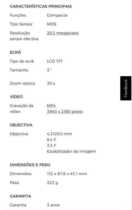 Camara fotográfica Panasonic Lumix TZ99