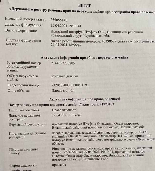 Продам земельну ділянку