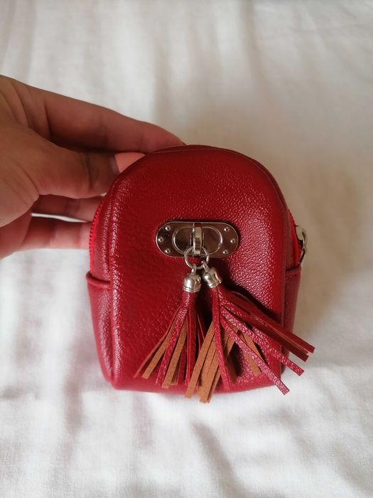 Porta moedas vermelho