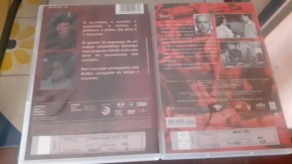 O homem meia noite + Macau robert mitchum burt lancaster mitcg