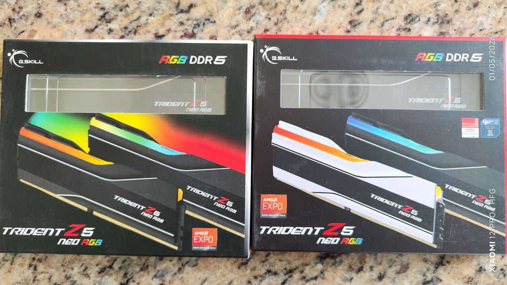 Memória RAM UDIMM G.SKILL Trident Z5 RGB 32GB (2x16GB) DDR5-6000MHz CL30 (30-38-38-96) 1.35V Preta