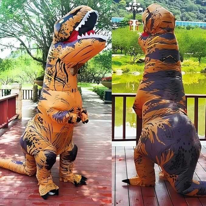 Kostium dinozaura dla dorosłych nadmuchiwany trex przebranie T-rex