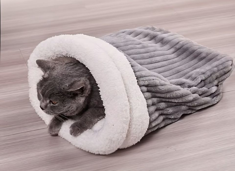 Товстий ліжко для котів ,теплий мішок спальний