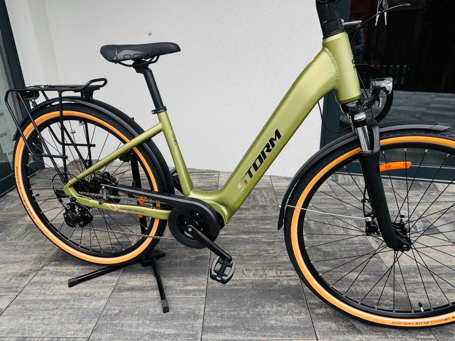 Rower elektryczny miejski Storm E-Diamond PRO 4.0 Lady 28” | Bafang | 504Wh | Shimano CUES