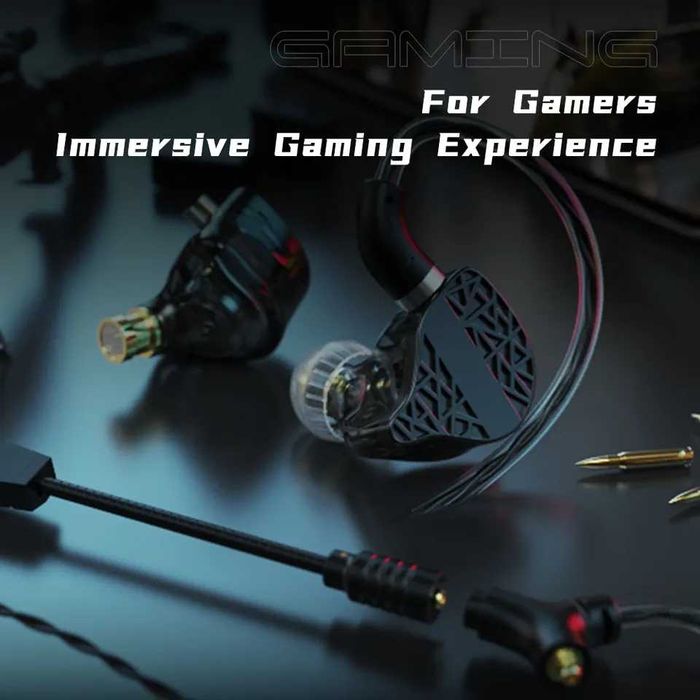 ‼️ TRN Mars - гибридные игровые наушники с микрофоном и кабелем на 2м.