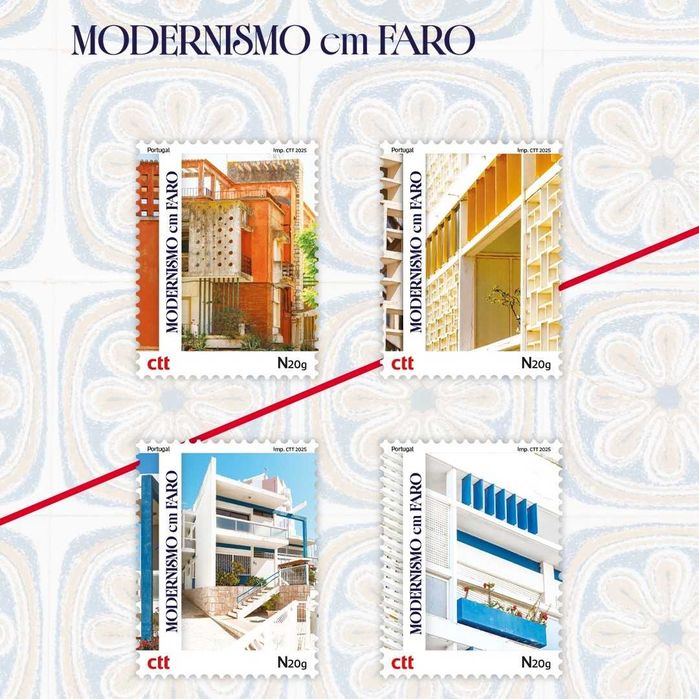 Booklet selos CTT Modernismo em Faro - 2025