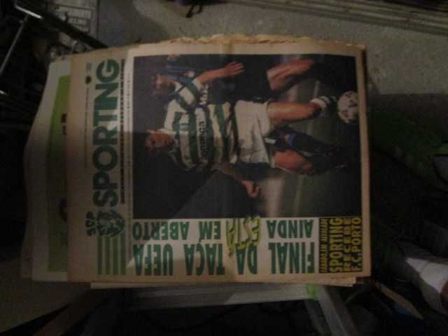 jornais vintage SCP Sporting competições europeias