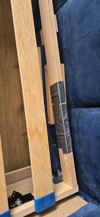 Łóżko 180x200  granatowe