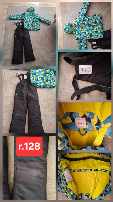 Zestaw narciarski r.128, 5-10-15 i sinsay