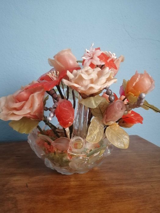 Cesto de flores sabonete