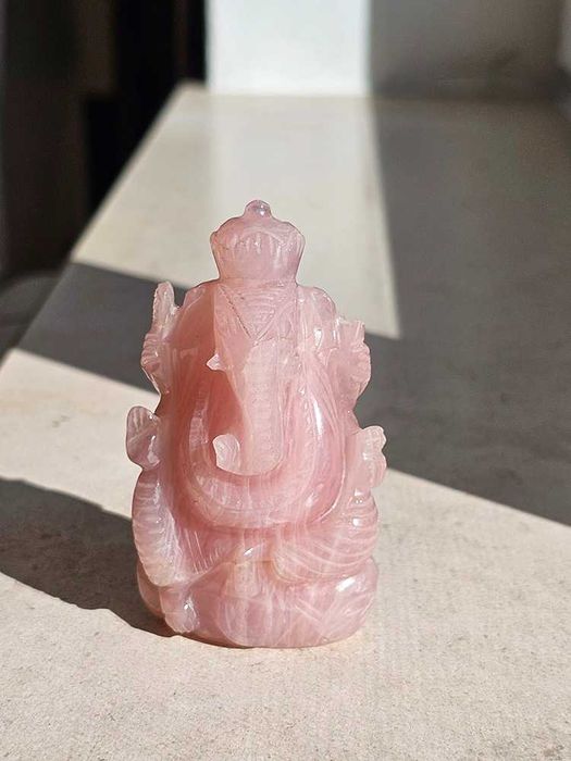 Ganesha rosa em quartz