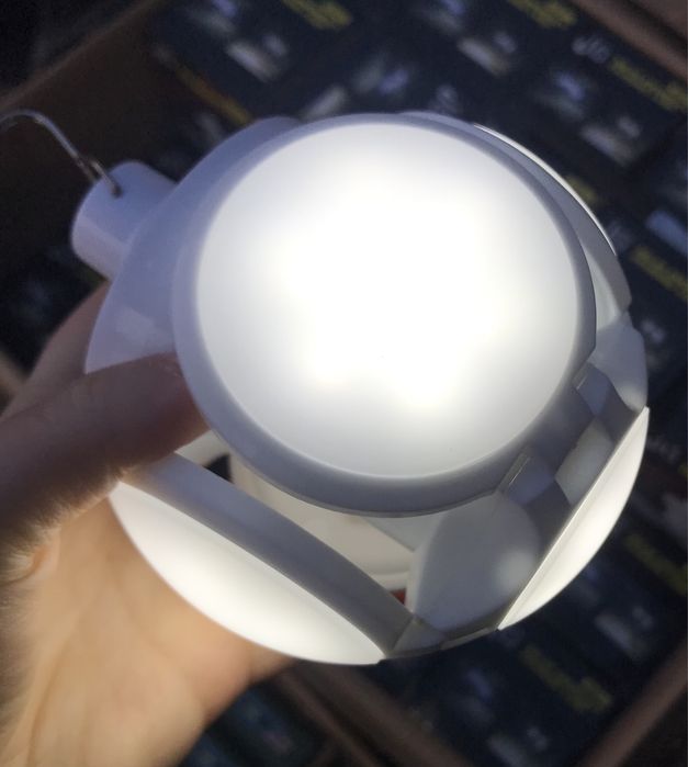 LED фонарь подвесной с крючком,  на аккумуляторе
