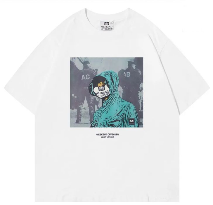 Мужские футболки Weekend Offender ACAB 1312 Ultras Casual черные белые