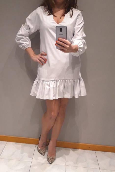 Sukienka falbanka,skórka Fashion Paparazzi