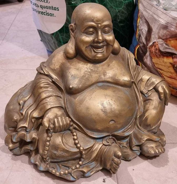Buda da sorte e prosperidade 35cm altura