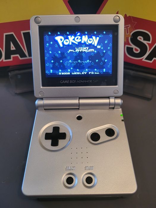 Gameboy advance sp cinza ecrã IPS