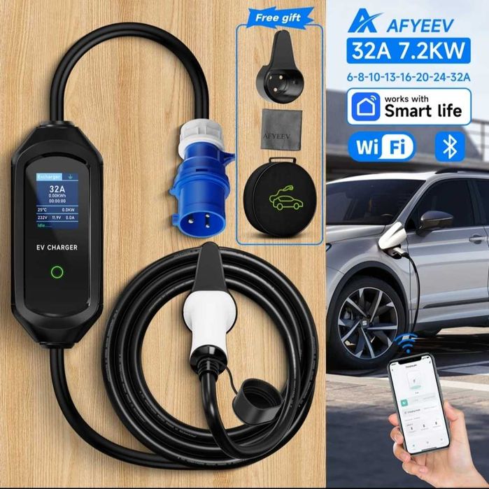 Зарядний пристрій шнур зарядне до електромобіля електрокара електрички