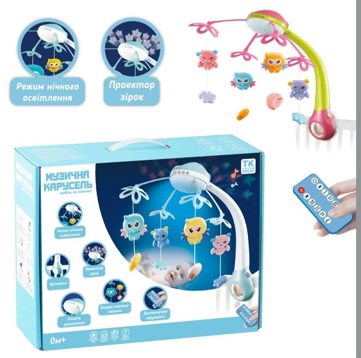 Мобіль на ліжечко Музична карусель