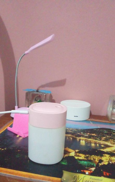 Humidificador que muda de cor