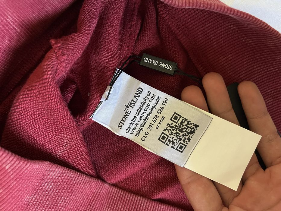 НЕ ПЕРЕШИВ!!! Stone island off dye red / світшот off dye red / худі stone island off dye red