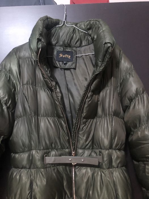 Kispo-sobretudo muito leve e fofinho cor verde azeitona