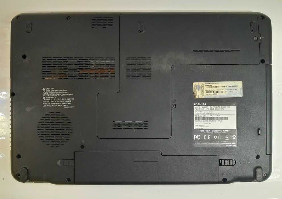 Laptop TOSHIBA Satellite C660-10C